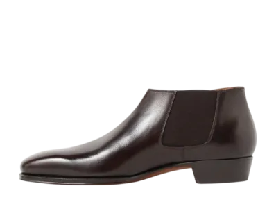 Enzo Bonafe x BEAMS F Cary GrantII Side Elastic Boots Calf Leather "Dark Brown"