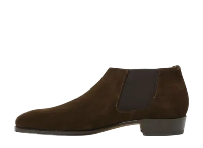 Enzo Bonafe x BEAMS F Cary GrantII Side Elastic Boots Suede "Dark Brown"