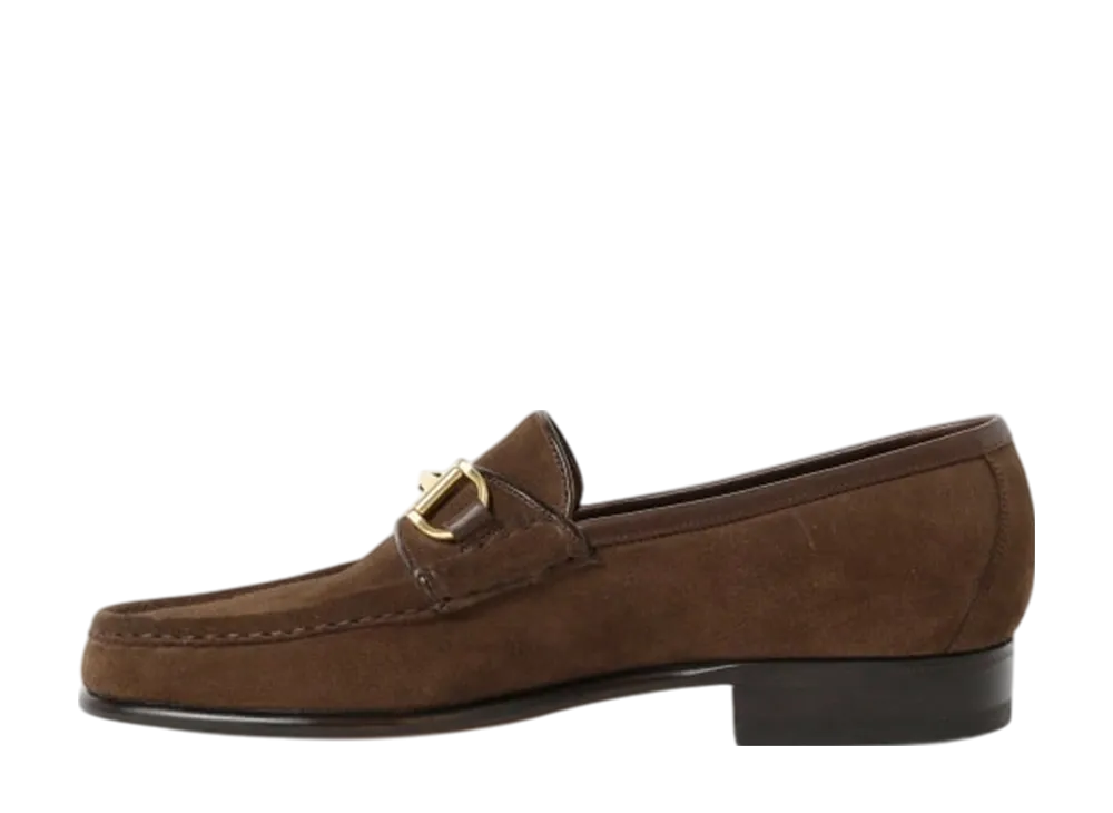 Enzo Bonafe x BEAMS F Bit Loafer Suede "Dark Brown"