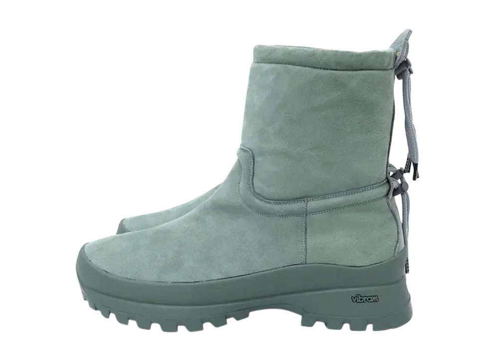 foot the coacher x AURALEE Cord Boots Made By foot the coacher "Blue Gay"