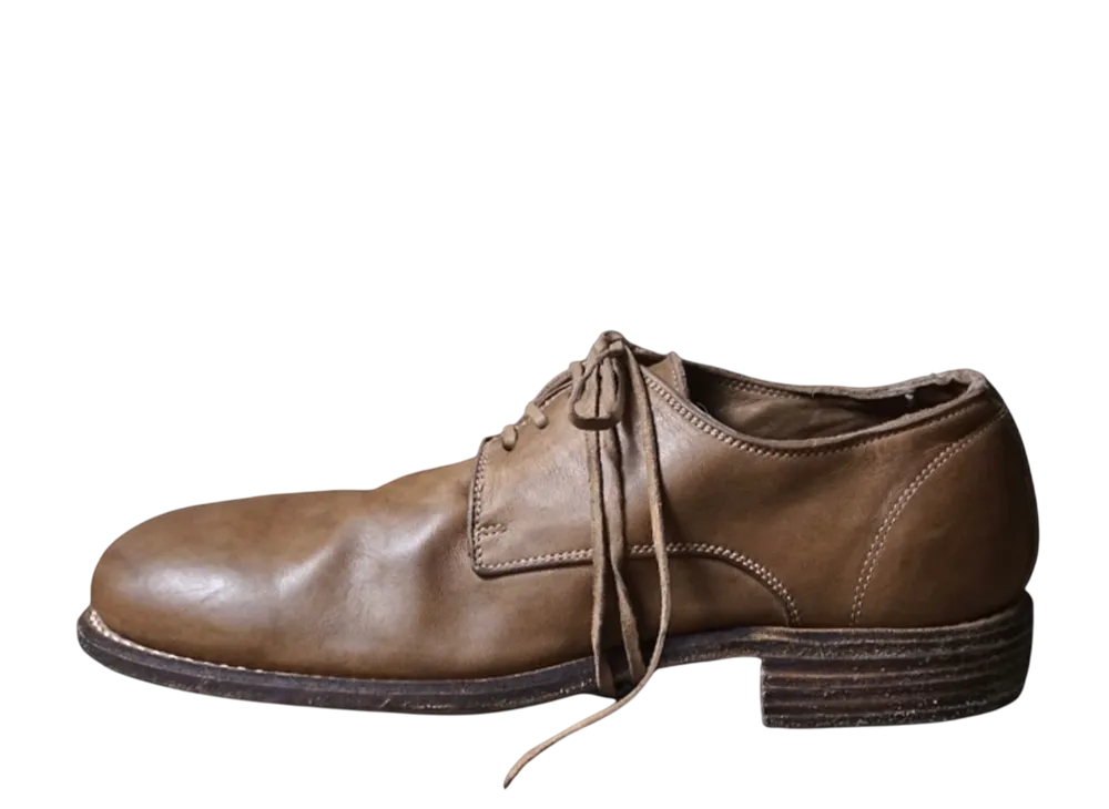 GUIDI Classic Derby Soft Horse Full Grain Leather "CO93T(Beige Brown) Season Color" 992X