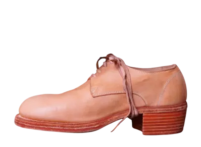 GUIDI Women's Classic Derby Soft Horse Full Grain Leather "CO97T Season Color" 792Z Double Leather Sole