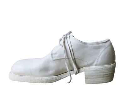 GUIDI Women's Classic Derby Calf Leather Full Grain "CO00T(Off White)" 792Z Double Leather Sole