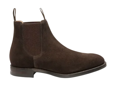 Loake Chatsworth G Fit "Dark Brown Suede" Dainite, Rubber Sole