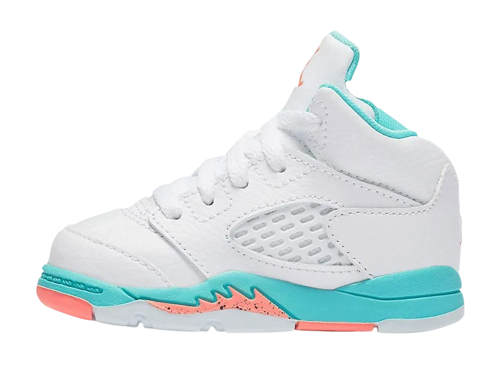 ナイキ TD エアジョーダン5 レトロ "ライトアクア"(キッズ)