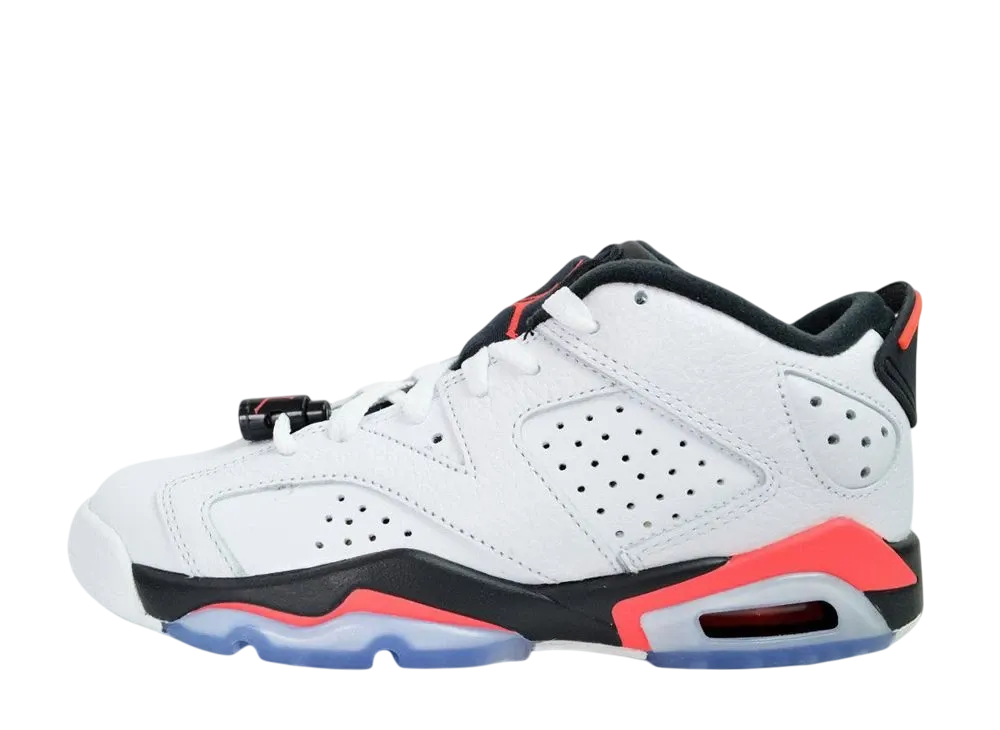 Nike GS Air Jordan 6 Retro Low "White/Infrared 23-Black"