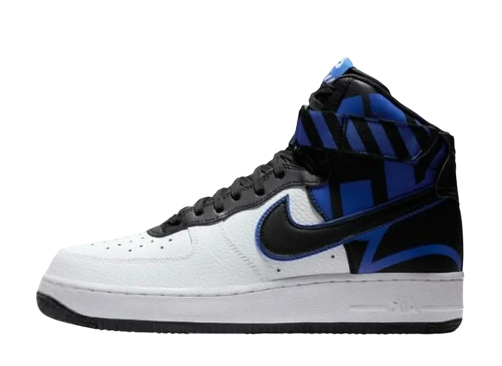 Nike Air Force 1 High Force Logo "White Black Royal"