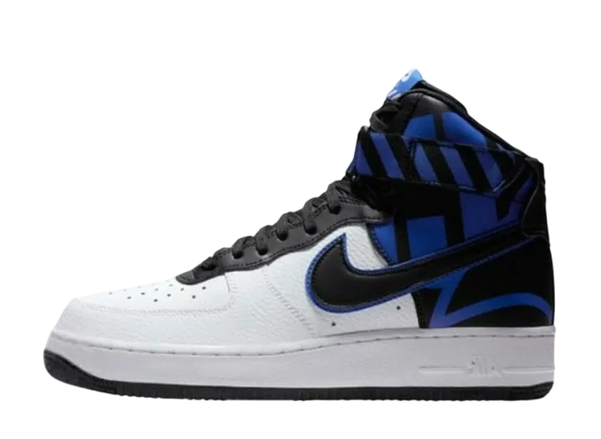 ナイキ エアフォース1 ハイ フォース ロゴ "ホワイト ブラック ロイヤル"