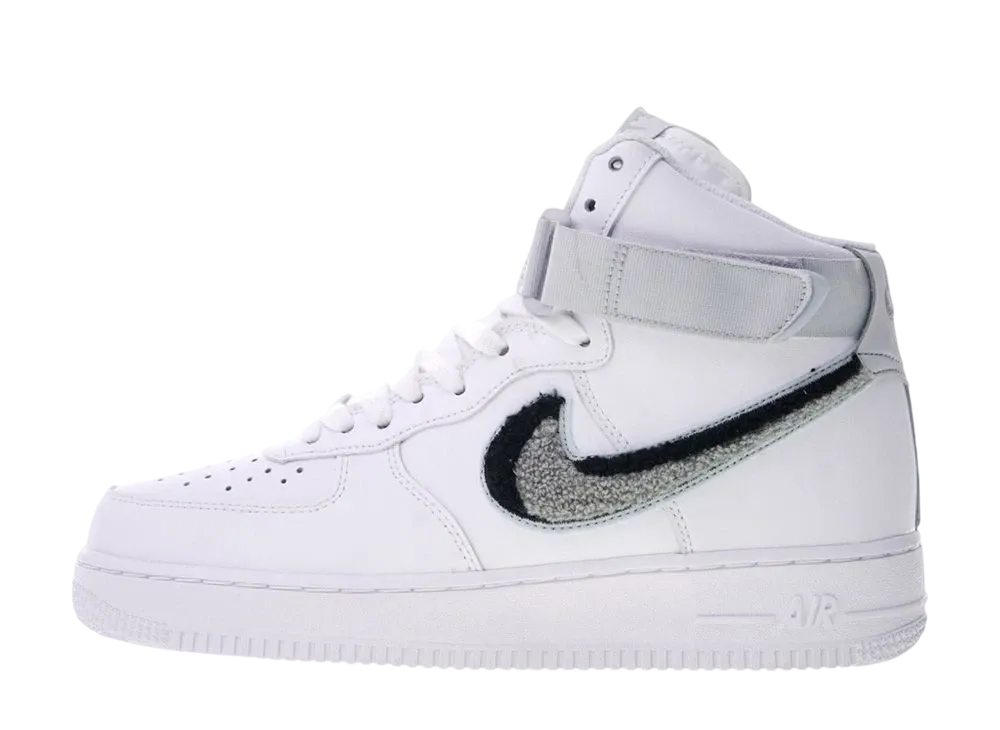 Nike Air Force 1 High 3D "Chenille White Grey Black"