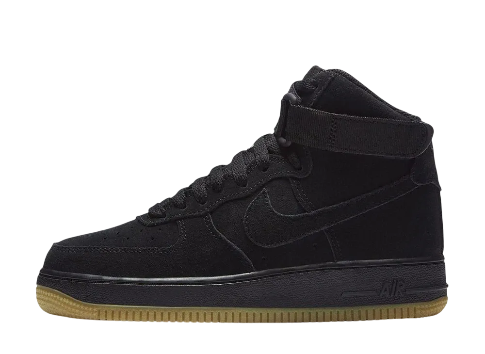 Nike GS Air Force 1 High Suede "Black Gum"