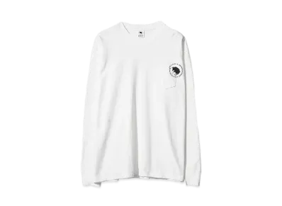 RATS CIRCLE POCKET L/S TEE "WHITE"