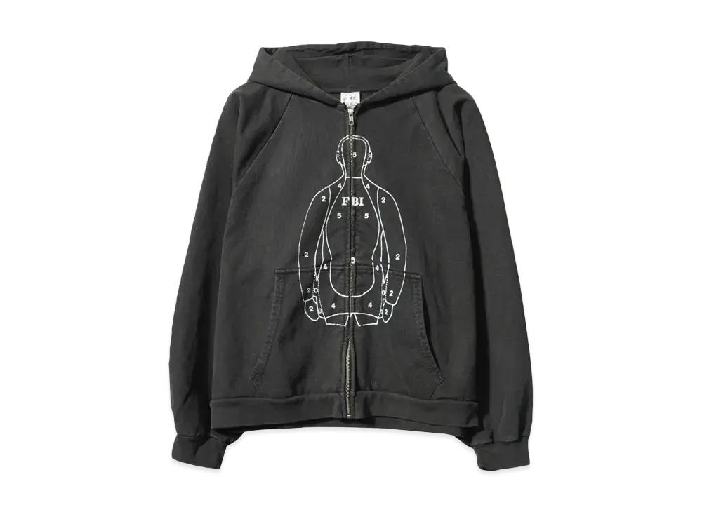 Basketcase PRACTICE, zip hoodie "VINTAGE BLACK"