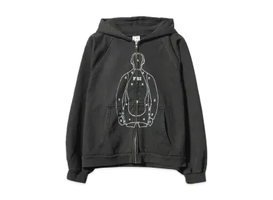 Basketcase PRACTICE, zip hoodie "VINTAGE BLACK"