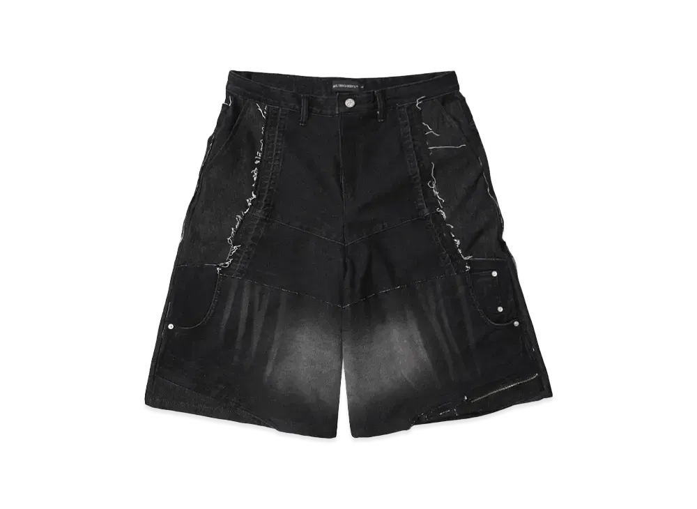 SURGERY remake denim bermuda pants 