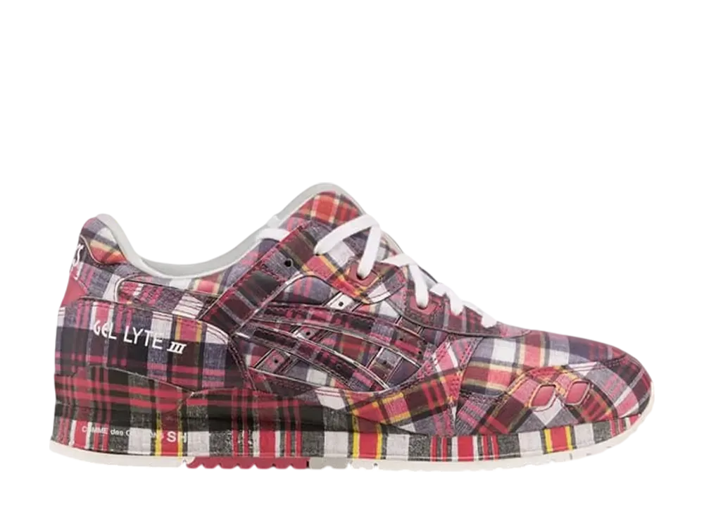 コムデギャルソン シャツ × アシックス ゲルライト3 "ルビーレッド"