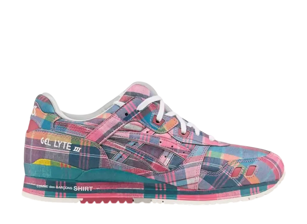コムデギャルソン シャツ × アシックス ゲルライト3 "ローズピンク"