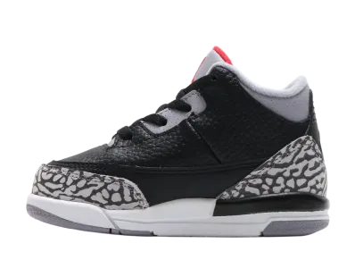 Nike TD Air Jordan 3 Retro "Black Cement" (2018)