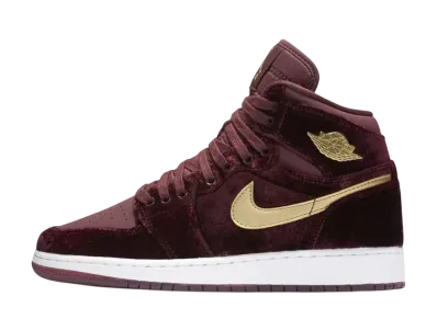 ナイキ エアジョーダン1 レトロ ハイ "エアレス ナイト マロオン (GS)"