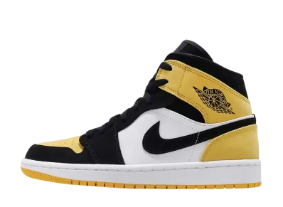 ナイキ エアジョーダン1 ミッド "イエロートゥブラック"