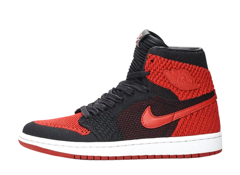 ナイキ GS エアジョーダン1 ハイ フライニット "ブレッド"