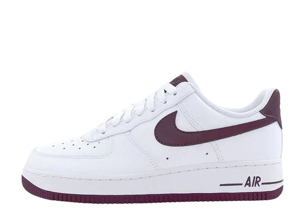 Nike Women's Air Force 1 Low "Patent White Bordeaux"