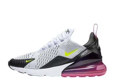NIKE AIR MAX 270 WHITE BLACK FUCHSIA VOLT