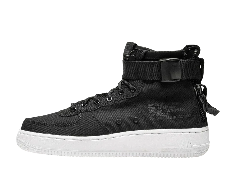 Nike GS SF Air Force 1 Mid "Black Anthracite White"