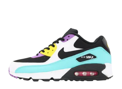 NIKE AIR MAX 90 BLACK BRIGHT VIOLET WHITE
