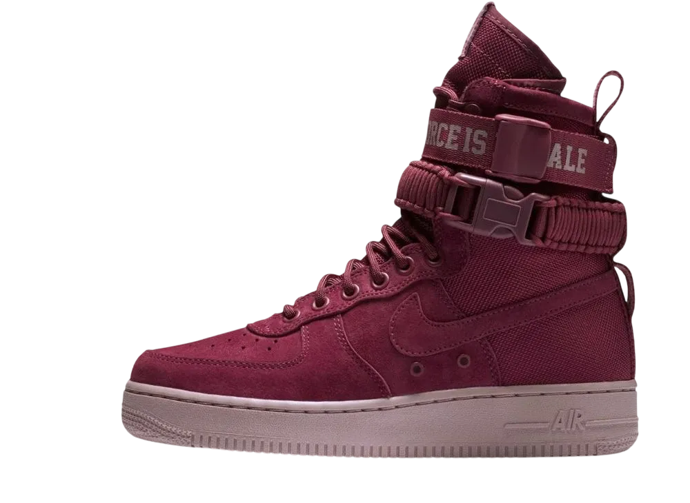 ナイキ ウィメンズ SF エアフォース1 ハイ "フォース イズ フィメイル ヴィンテージ ワイン"
