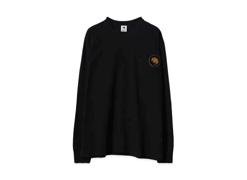 RATS CIRCLE POCKET L/S TEE "BLACK"