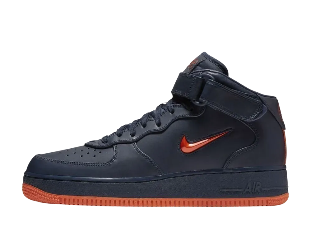 ナイキ エアフォース1 ミッド "NYC オブシディアン オレンジ"