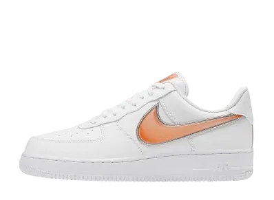 Nike Air Force 1 Low "Oversized Swoosh White Orange Peel"