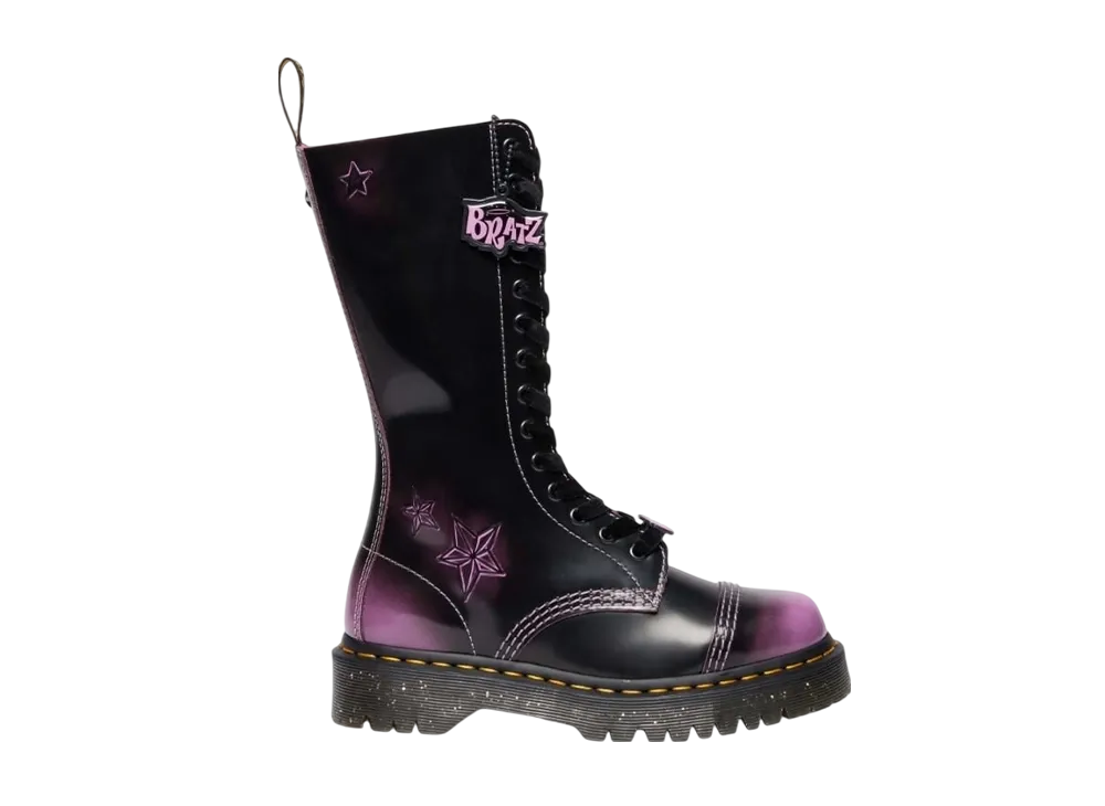 Bratz × Dr.Martens Women's 1B99 Bex Bratz 14-Eye Boots "Black/Bratz Purple"