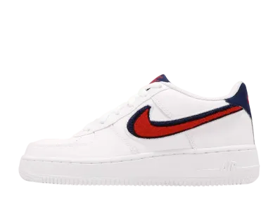 Nike GS Air Force 1 Low 3D Chenille Swoosh "USA"