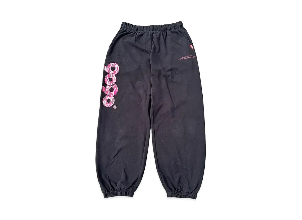 9090 9090 OG Logo Sweat Pants "BLACK PINK CAMO"