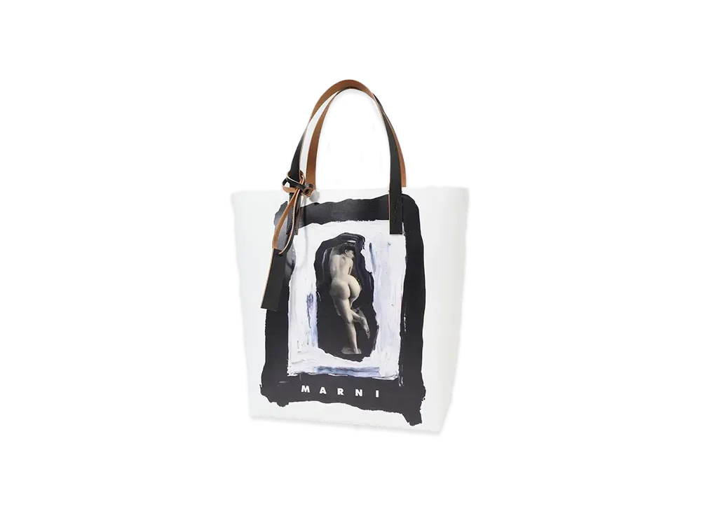 マルニ トライベッカ エヌ/エス "リリーホワイト/ブラック/ヌード"