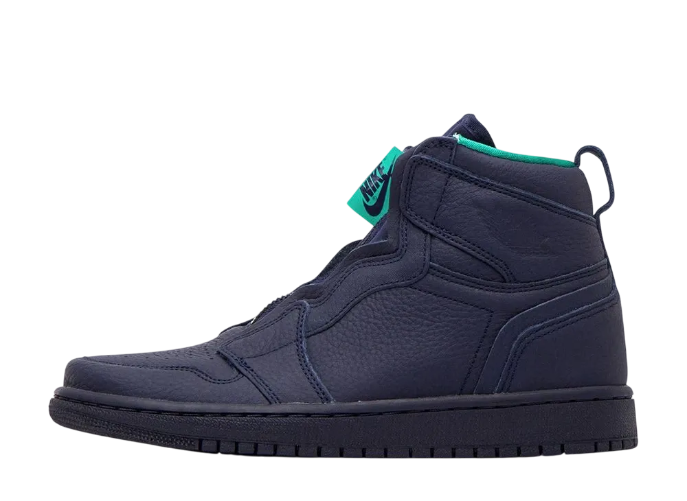 Nike Women's Air Jordan 1 Retro High Zip "Blackened Blue"