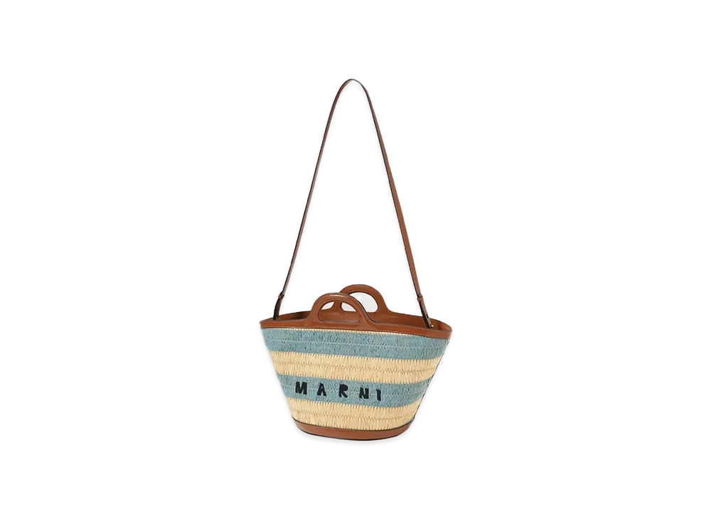 MARNI TROPICALIA SMALL "GOLD SAND/PALE MINT"