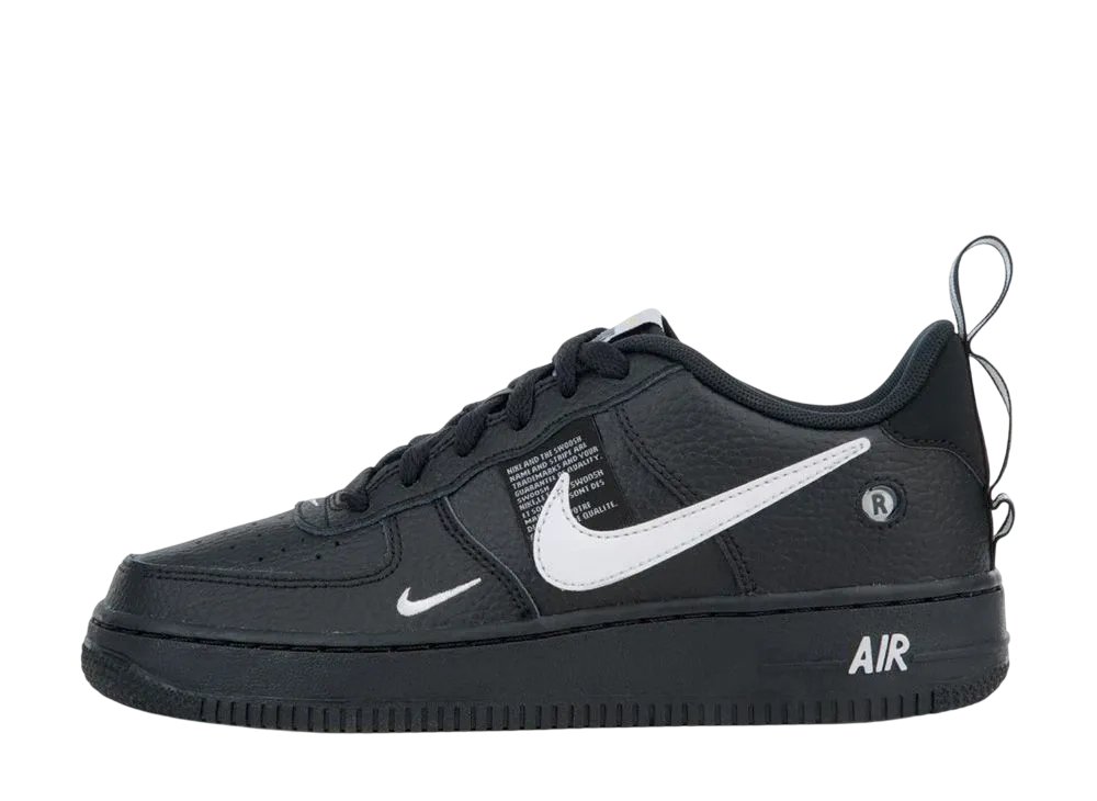 ナイキ GS エアフォース ユーティリティ "ブラック ホワイト"