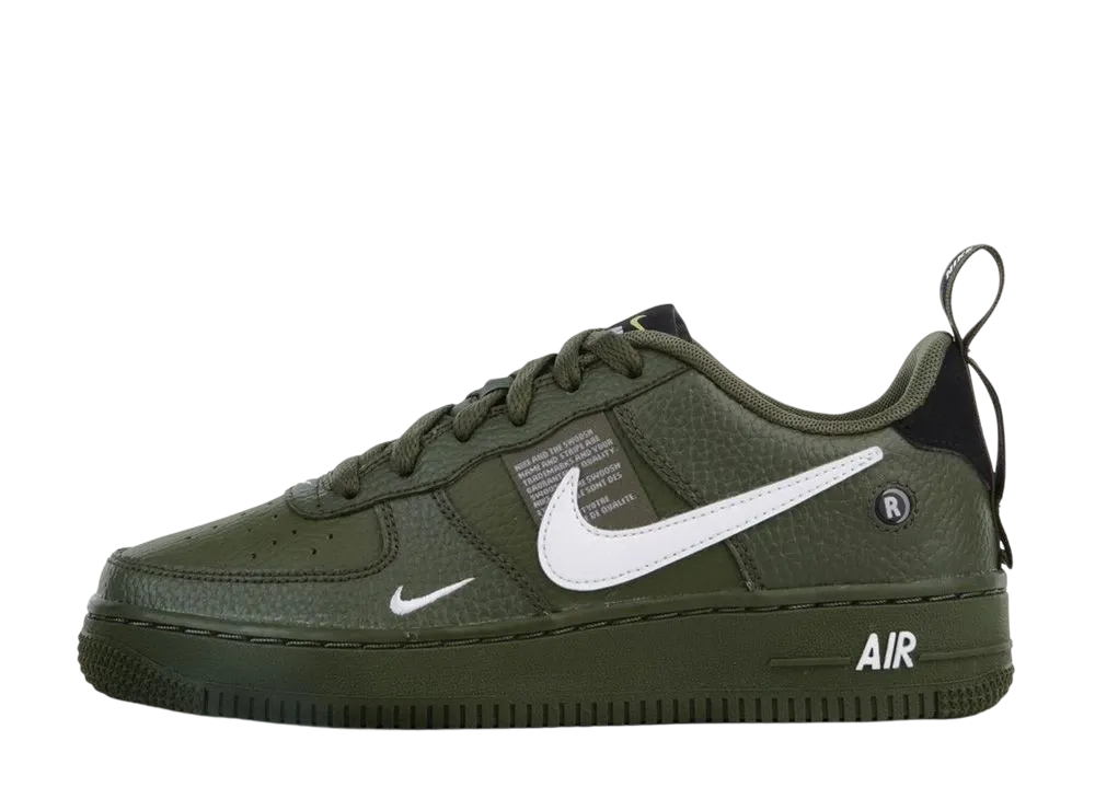 ナイキ エアフォース ロー ユーティリティ "オリーブ キャンバス (GS)"