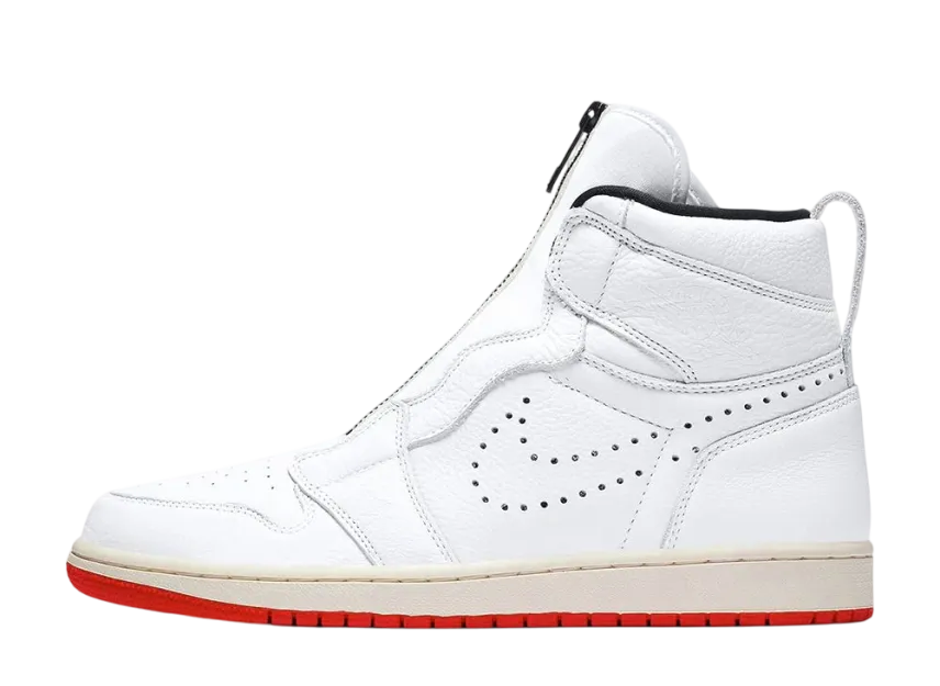 (中古)エアジェル 写真一式 NIKE AIR JORDAN 1 RETRO HIGH ZIP WHITE UNIVERSITY REDの新品