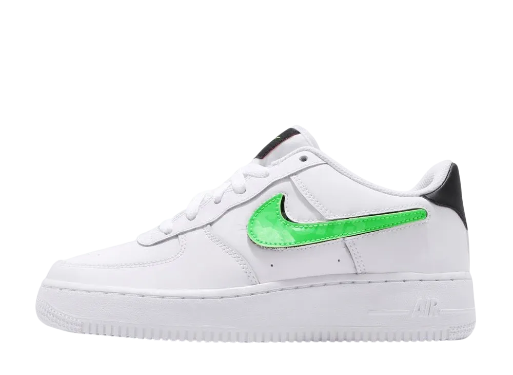 ナイキ エアフォース ロー "リムーバブル スウッシュ ホワイト グリーン ストライキ (GS)"