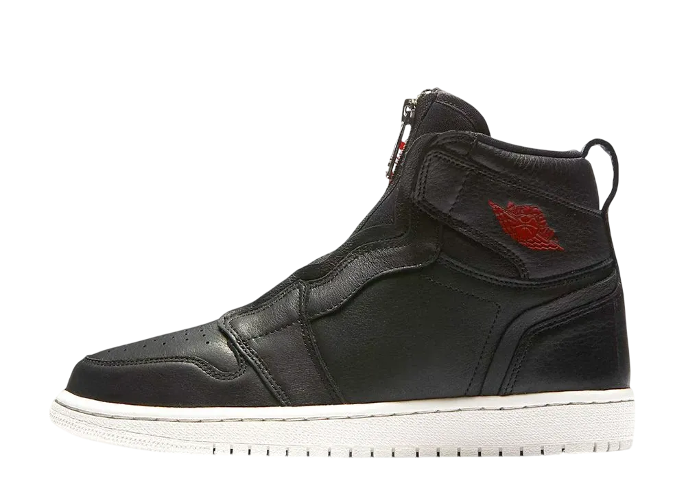 ナイキ ウィメンズ エアジョーダン1 レトロ ハイ ジップ "ブラック ジム レッド ファントム"