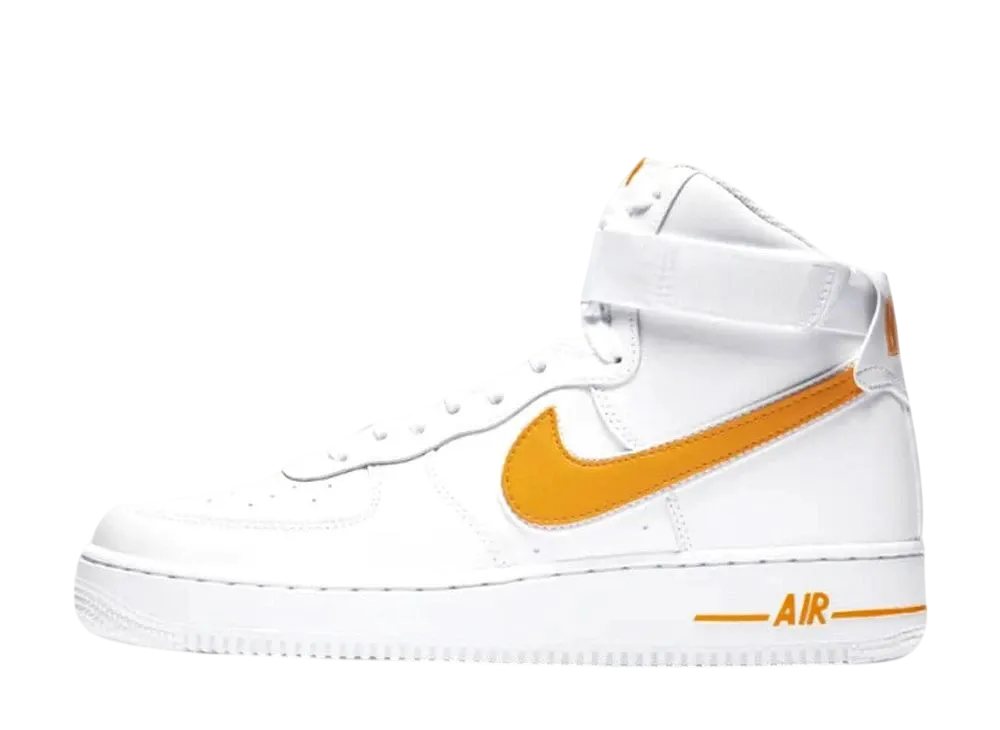 ナイキ エアフォース1 ハイ "ホワイト ユニバーシティ ゴールド"