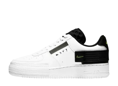 Nike Air Force 1 Type "White/Black/Volt"