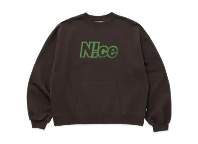 N!ce Logo Sweat "Brown"
