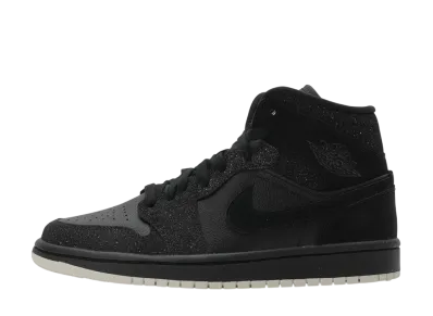 ナイキ ウィメンズ エアジョーダン1 ミッド "グリッター ブラック"