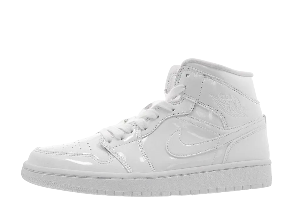ナイキ ウィメンズ エアジョーダン1 ミッド "トリプル ホワイト"