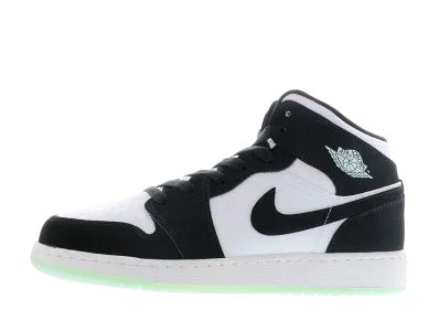 ナイキ GS エアジョーダン1 ミッド "ホワイト ブラック ティール ティント"