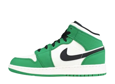 Nike GS Air Jordan 1 Mid "Pine Green"